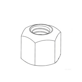 DIN6330单面球形厚六角螺母（厚度=1.5X螺纹直径d）