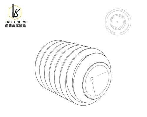 DIN916内六角凹端紧定螺钉